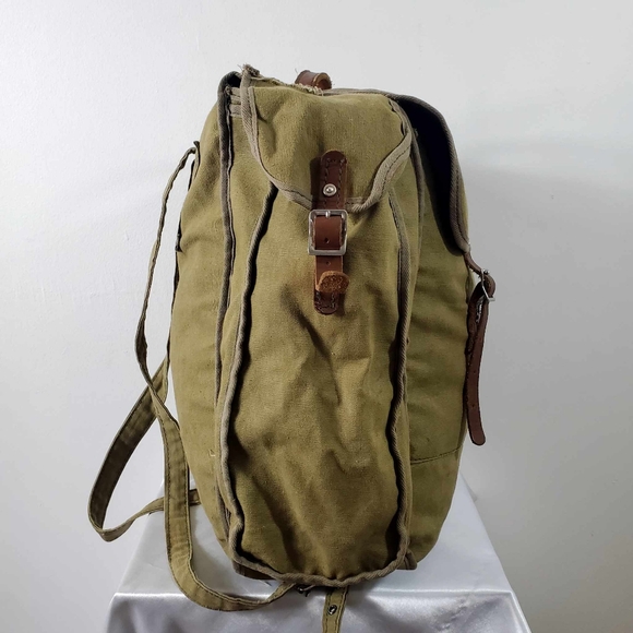 Vintage 80s Retro Military Style Backpack - Picture 4 of 13